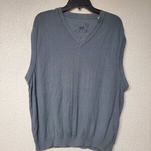 Golf Sweater Vest - Men - Cutter & Buck - Gray - Size Large